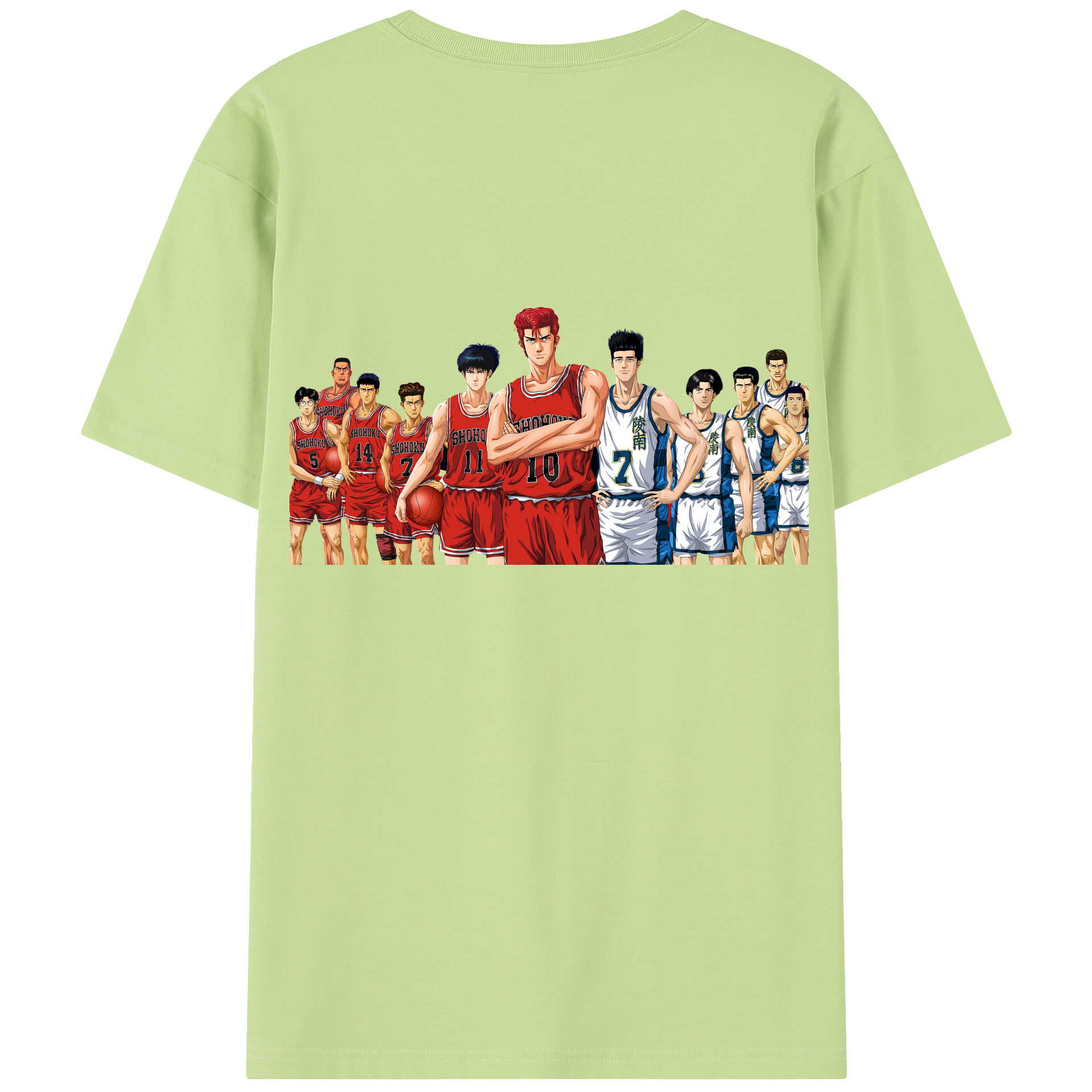 SLAM DUNK／スラムダンク 綿100％半袖Tシャツ（背面プリント）